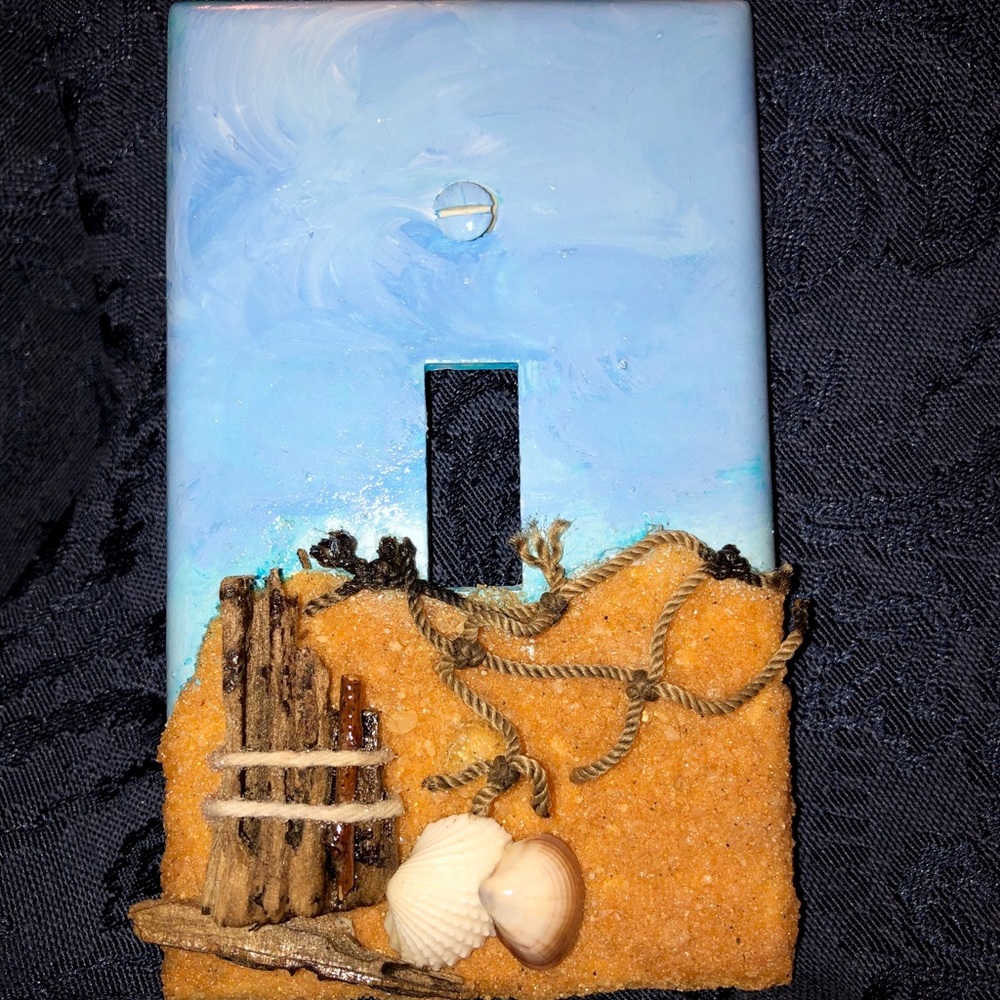 Handcrafted 3D Island Escape Light Switch Plate